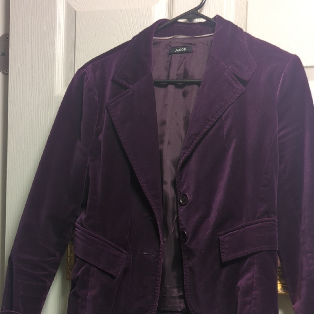 Jacob Deep Purple Velvet Jacket